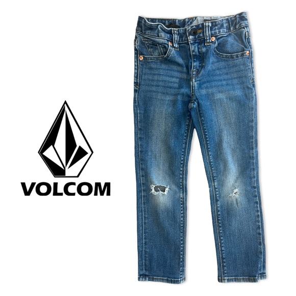 VOLCOM Vorta Slim Straight Denim Jeans - Picture 1 of 15